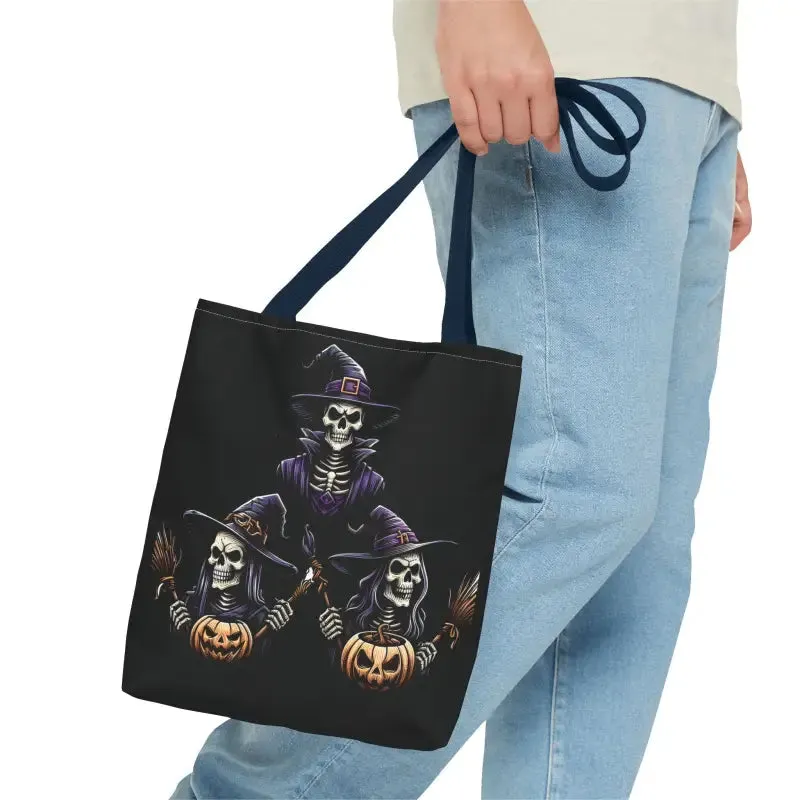 Scary Witches Aop Tote Bag for Magical Everyday Style