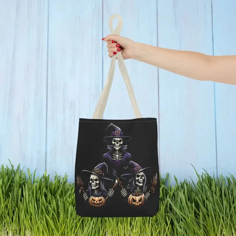 Scary Witches Aop Tote Bag for Magical Everyday Style