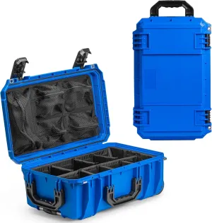 Seahorse 830 Professional Camera Protective Hard Case with Lid Organizer   Padded Dividers - TSA Approved/Mil Spec / IP67 Waterproof/USA Made for Professional Photographers Camera Enthusiasts