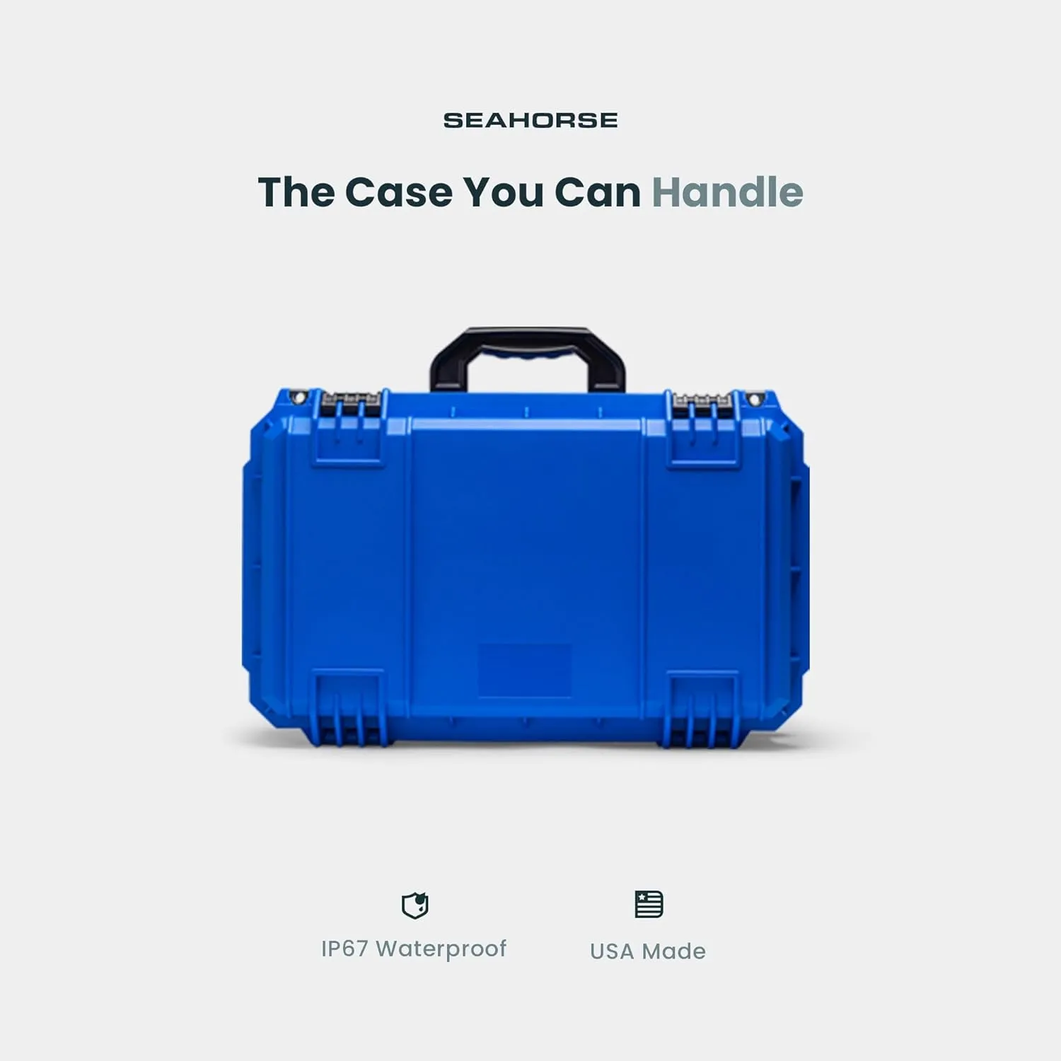 Seahorse 830 Professional Camera Protective Hard Case with Lid Organizer   Padded Dividers - TSA Approved/Mil Spec / IP67 Waterproof/USA Made for Professional Photographers Camera Enthusiasts