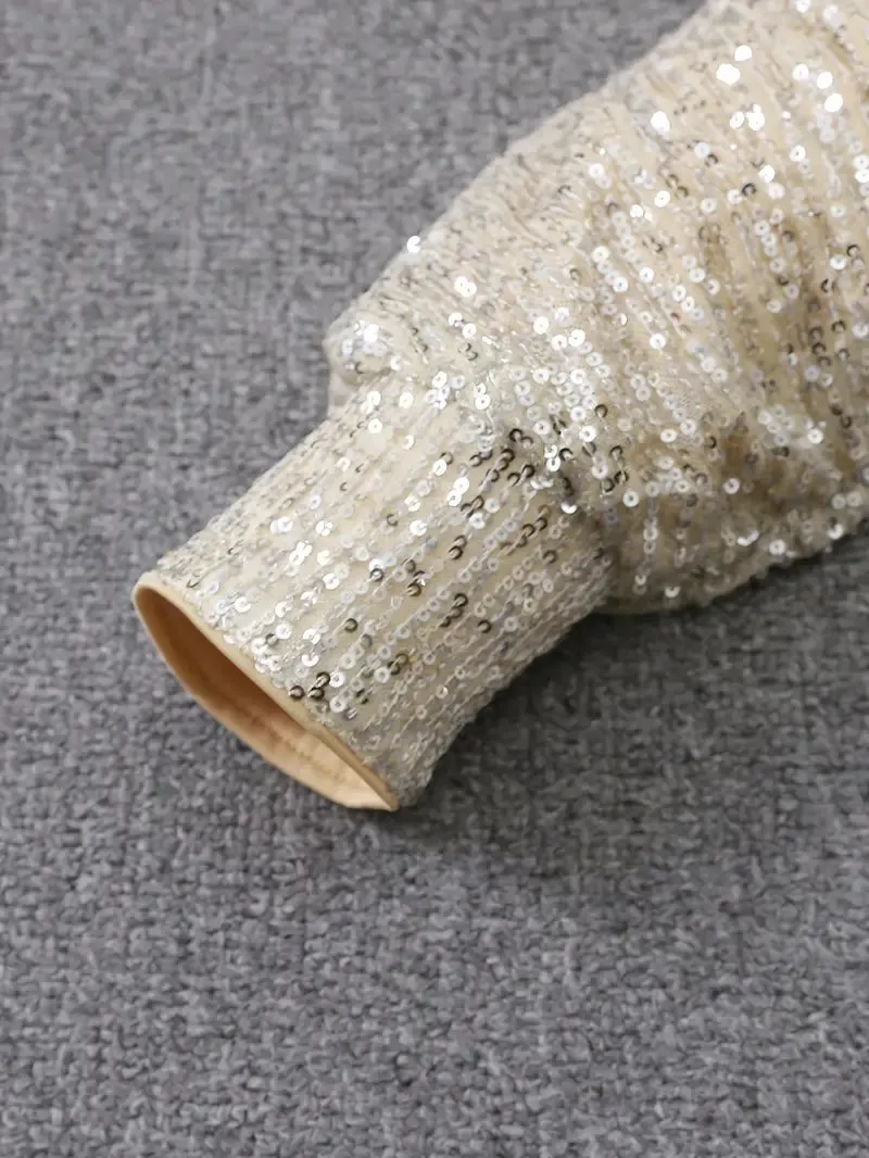 Sequin Mini Dress | Off-Shoulder | Sparkling Party Look