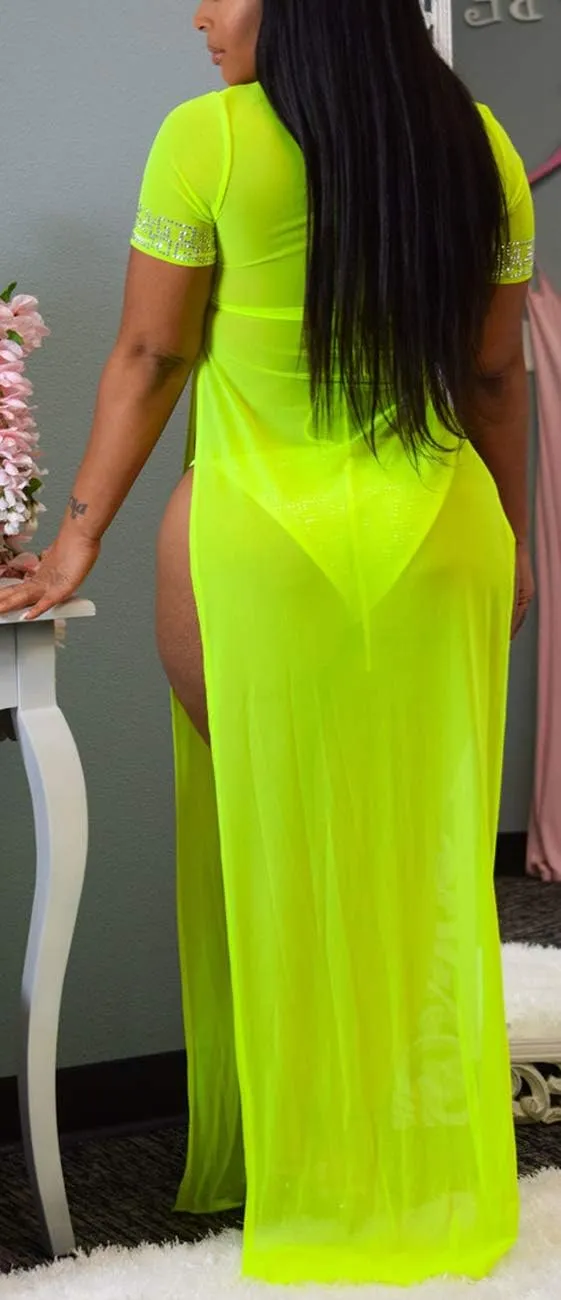 Sexy Cover Ups for Swimwear Women Casual See Through Crochet Mesh Bathing Suit Dress Summer