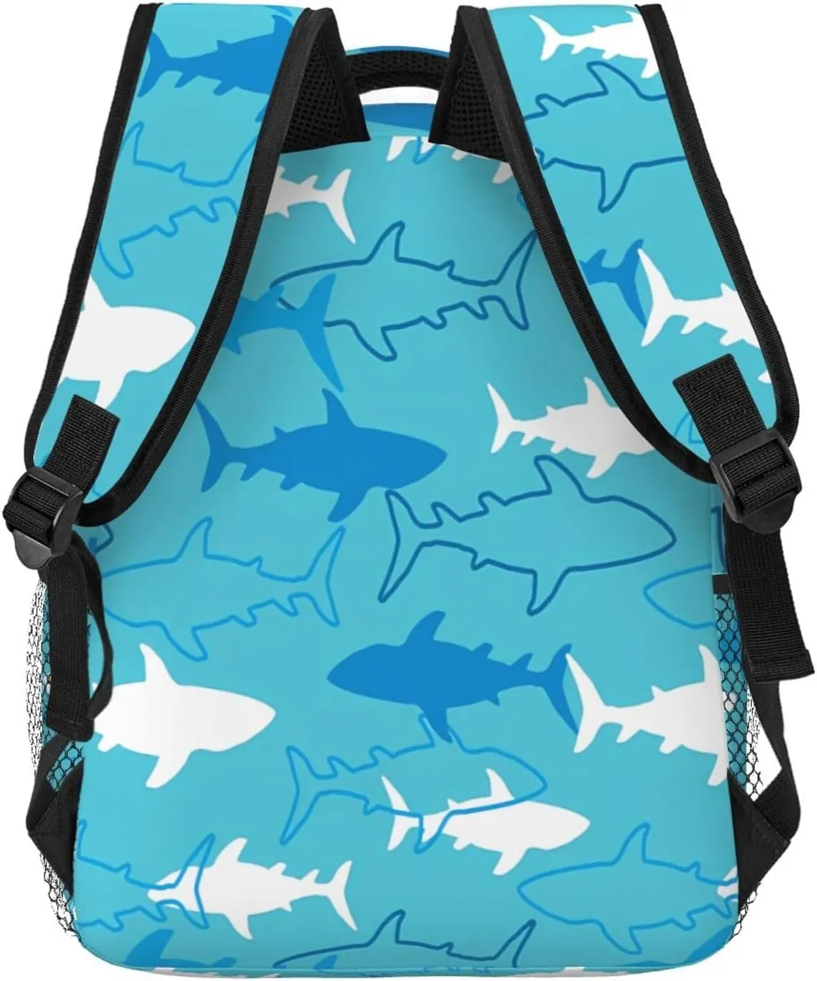 Sharks And Rays Marine Life Backpacks 15 Inch Laptop Backpack Multipurpose Double Shoulder Bag For Men Women Gifts