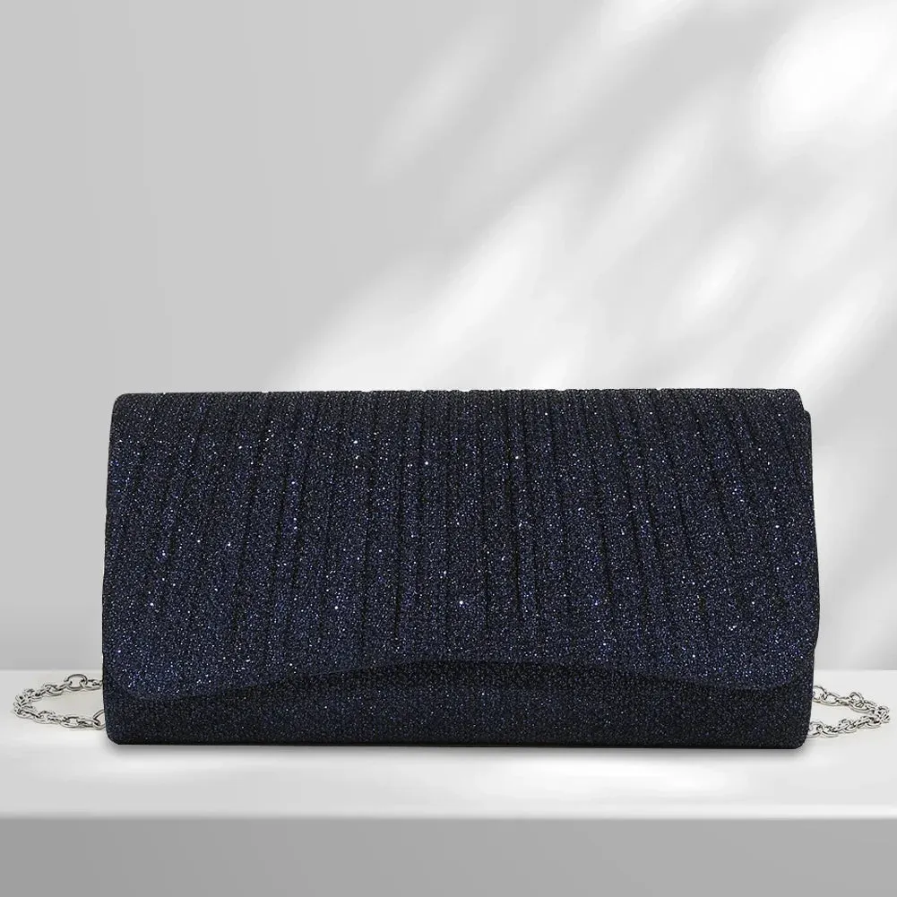 Shiny Wedding Clutch Handbag Glitter Shiny Shoulder Bag Wedding Purses Sling Dating Bag Women Girls All-matching Evening Bag