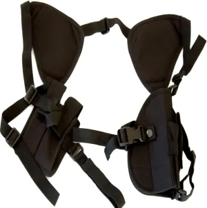 Shoulder Holster for 1911 9mm & Revolver Handgun Concealment - Ambidextrous Fit for Men with Big & Tall Comfort Adjustment