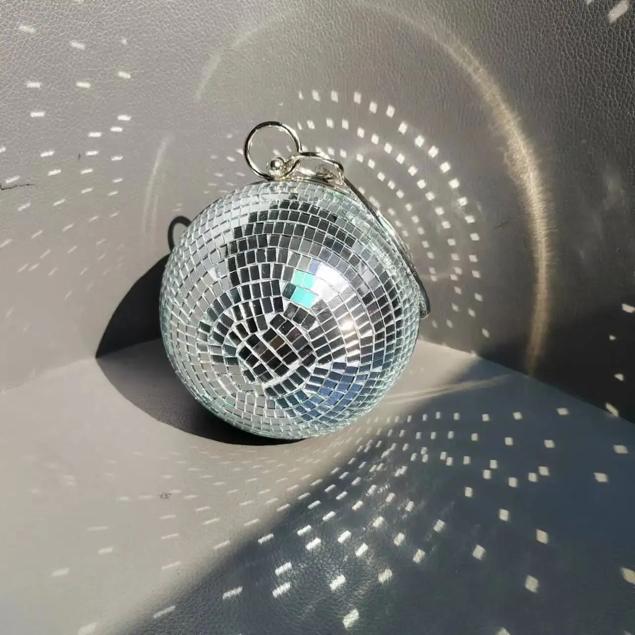 Silver Party  Disco Ball Clutch