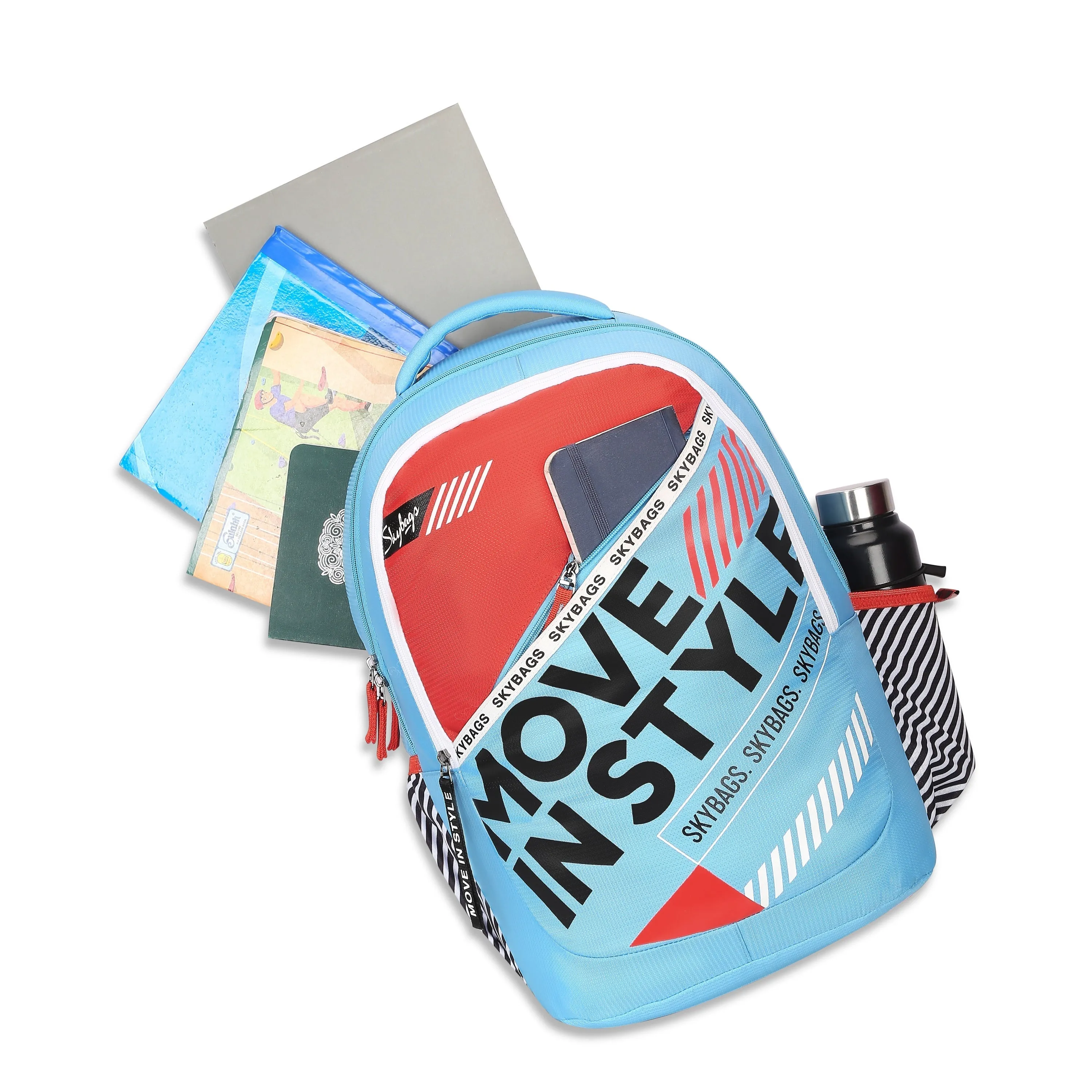 Skybags KLAN PLUS 05 SCHOOL BACKPACK SKYBLUE