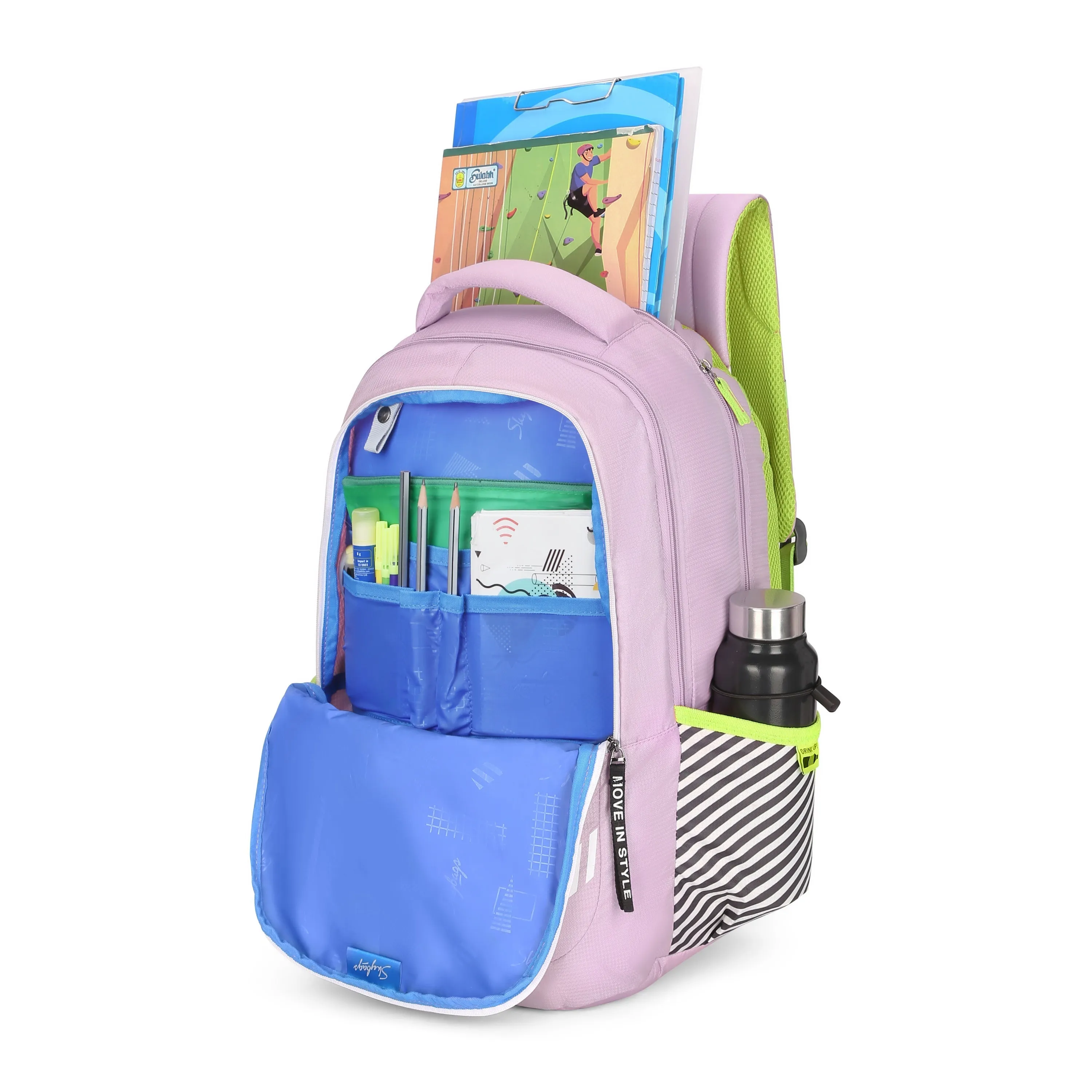 Skybags KLAN PLUS 05 SCHOOL BACKPACK SKYBLUE