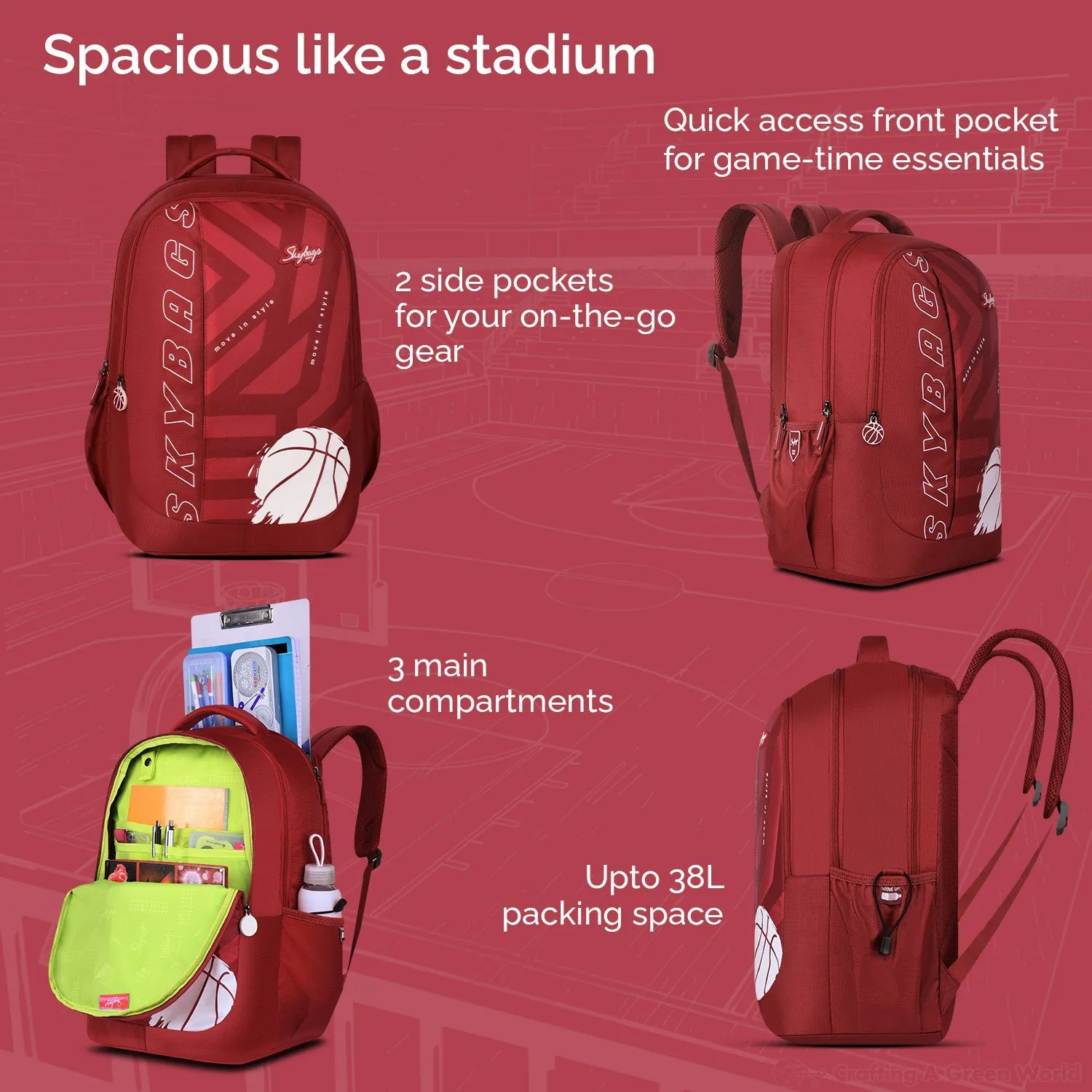 Skybags KLAN V2 SCBP BASKETBALL