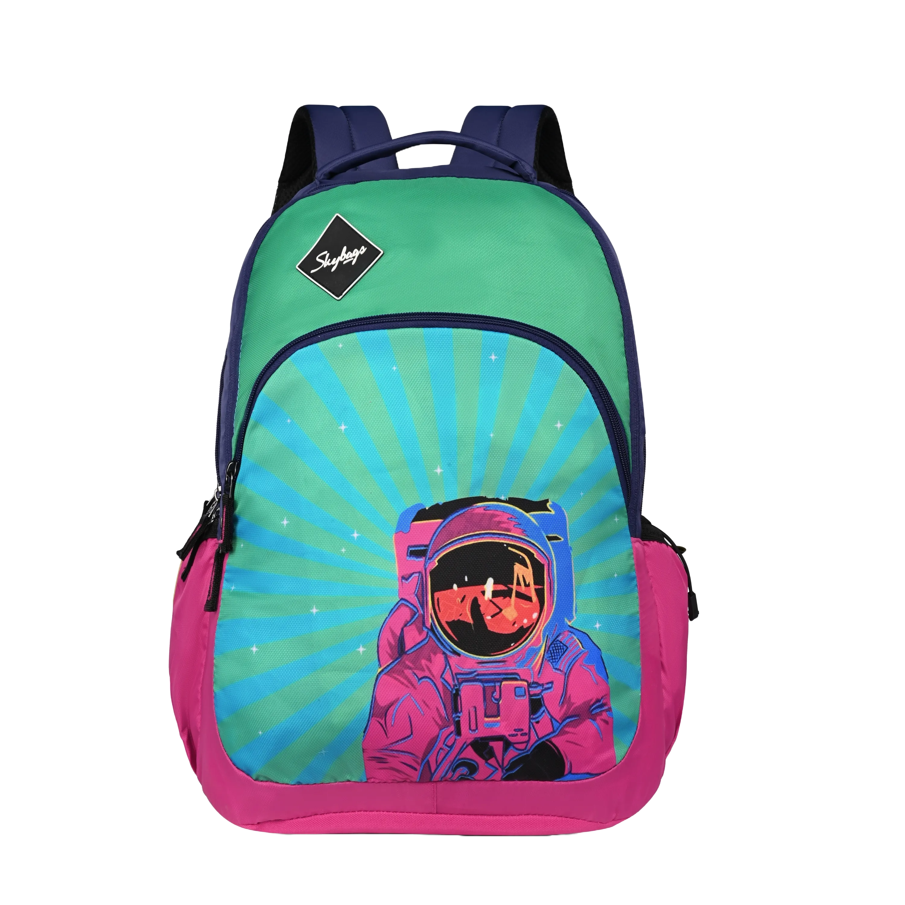 Skybags New Neon 23-07  School BP (H) Blue Pink