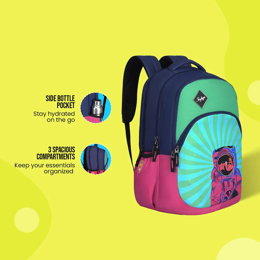 Skybags New Neon 23-07  School BP (H) Blue Pink