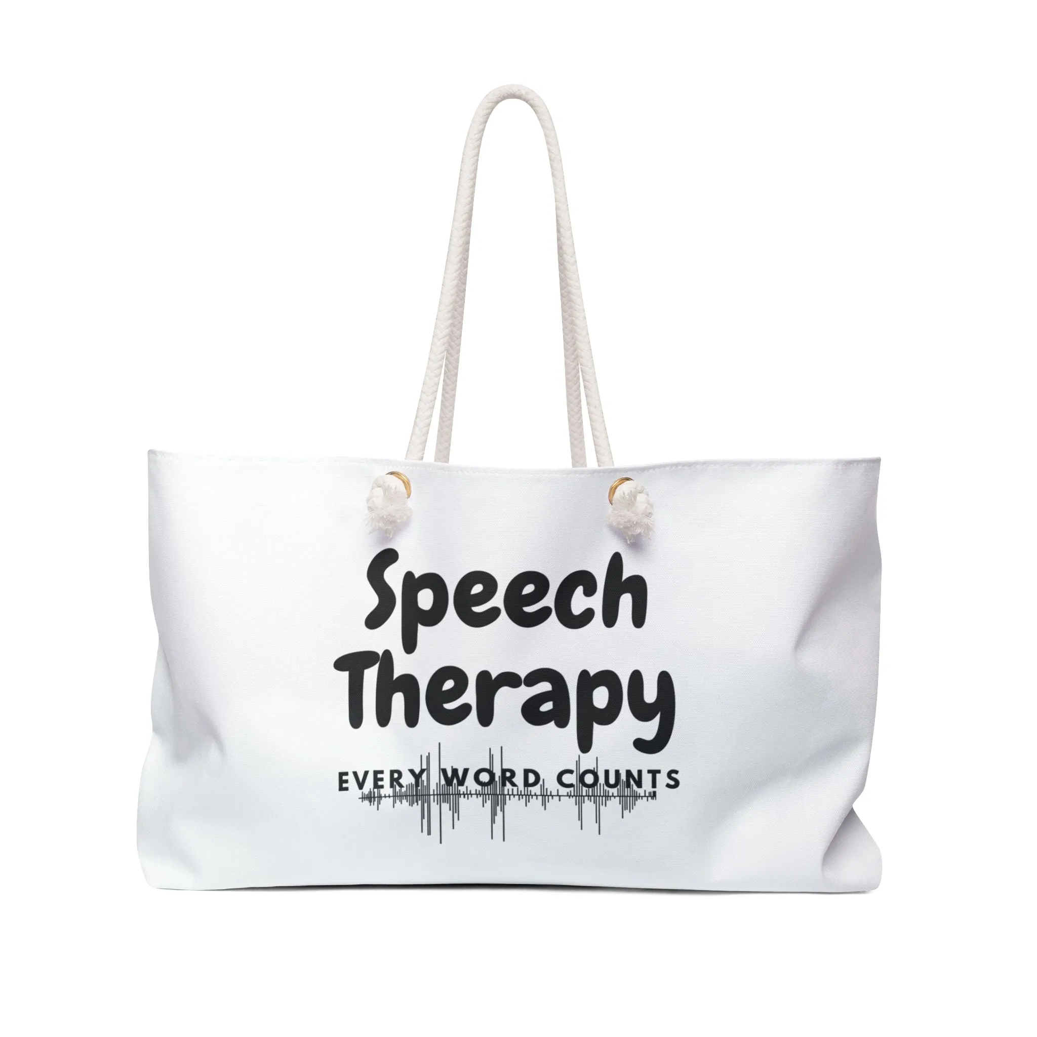 SLP Tote Bag for therapist Every Word Counts quote SLP gift Speech Therapy tote for toys and more!
