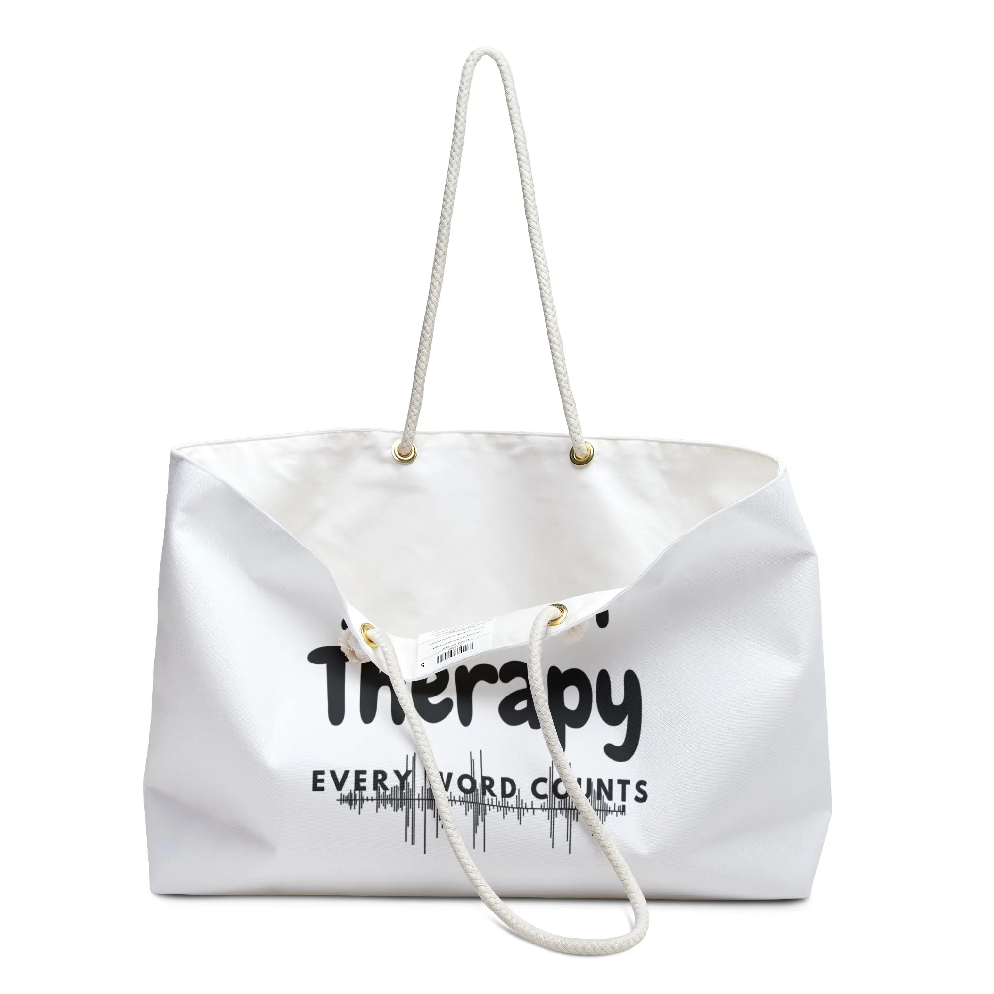 SLP Tote Bag for therapist Every Word Counts quote SLP gift Speech Therapy tote for toys and more!