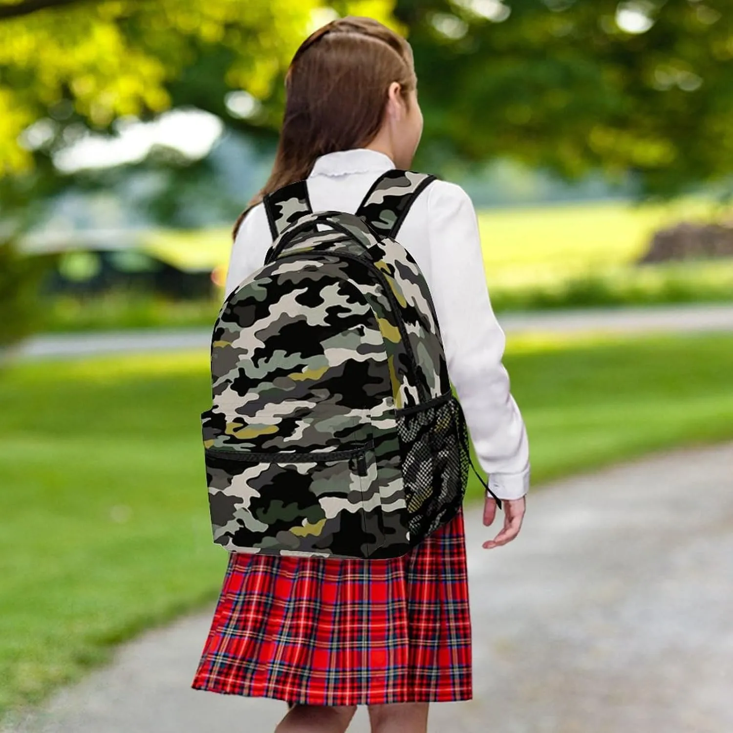 Small Backpacks Personalized Abstract Camouflage Printing Travel Bag Lightweight Travel Backpack For Women Men