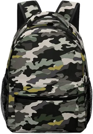 Small Backpacks Personalized Abstract Camouflage Printing Travel Bag Lightweight Travel Backpack For Women Men