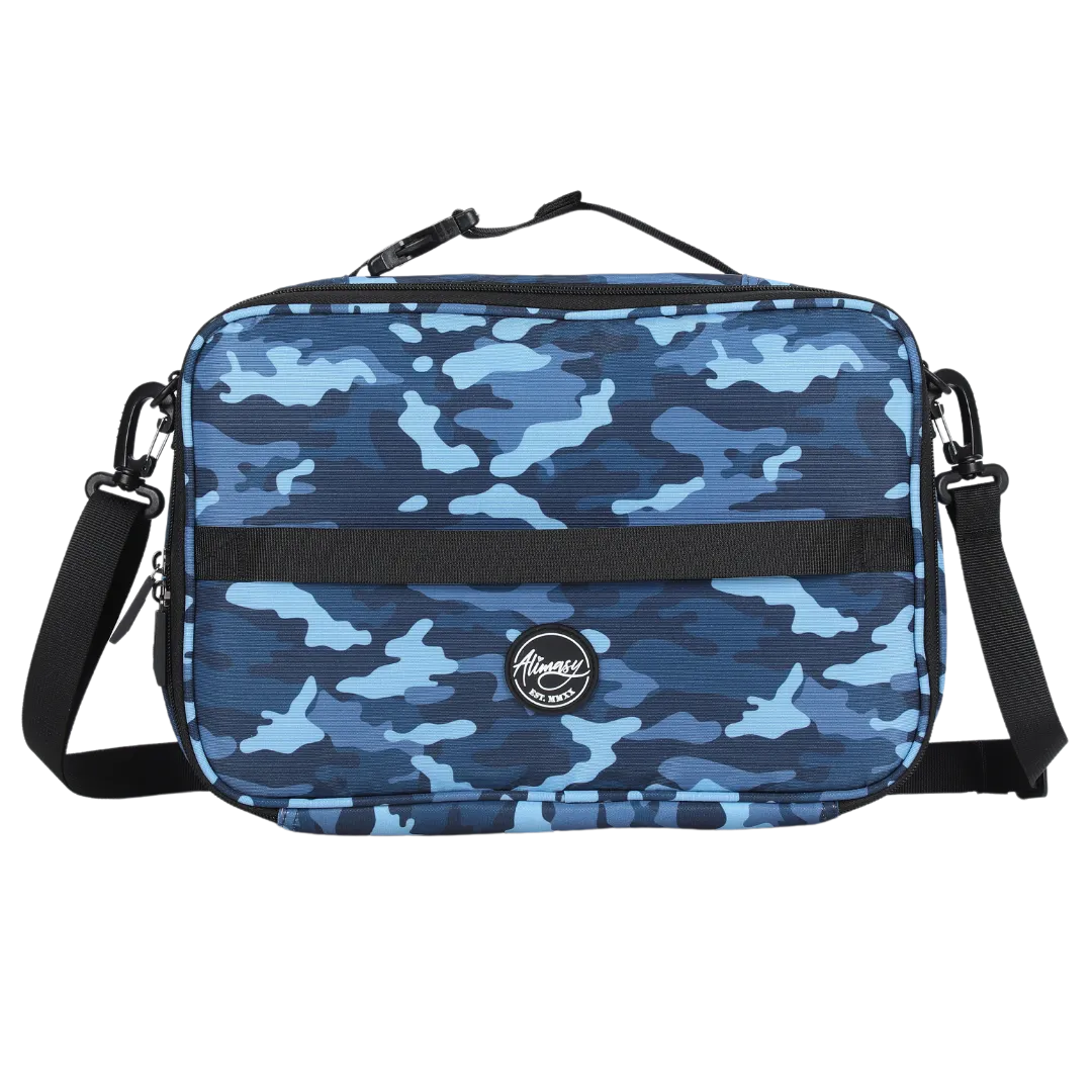 Small Insulated Lunch Bag Blue Camo