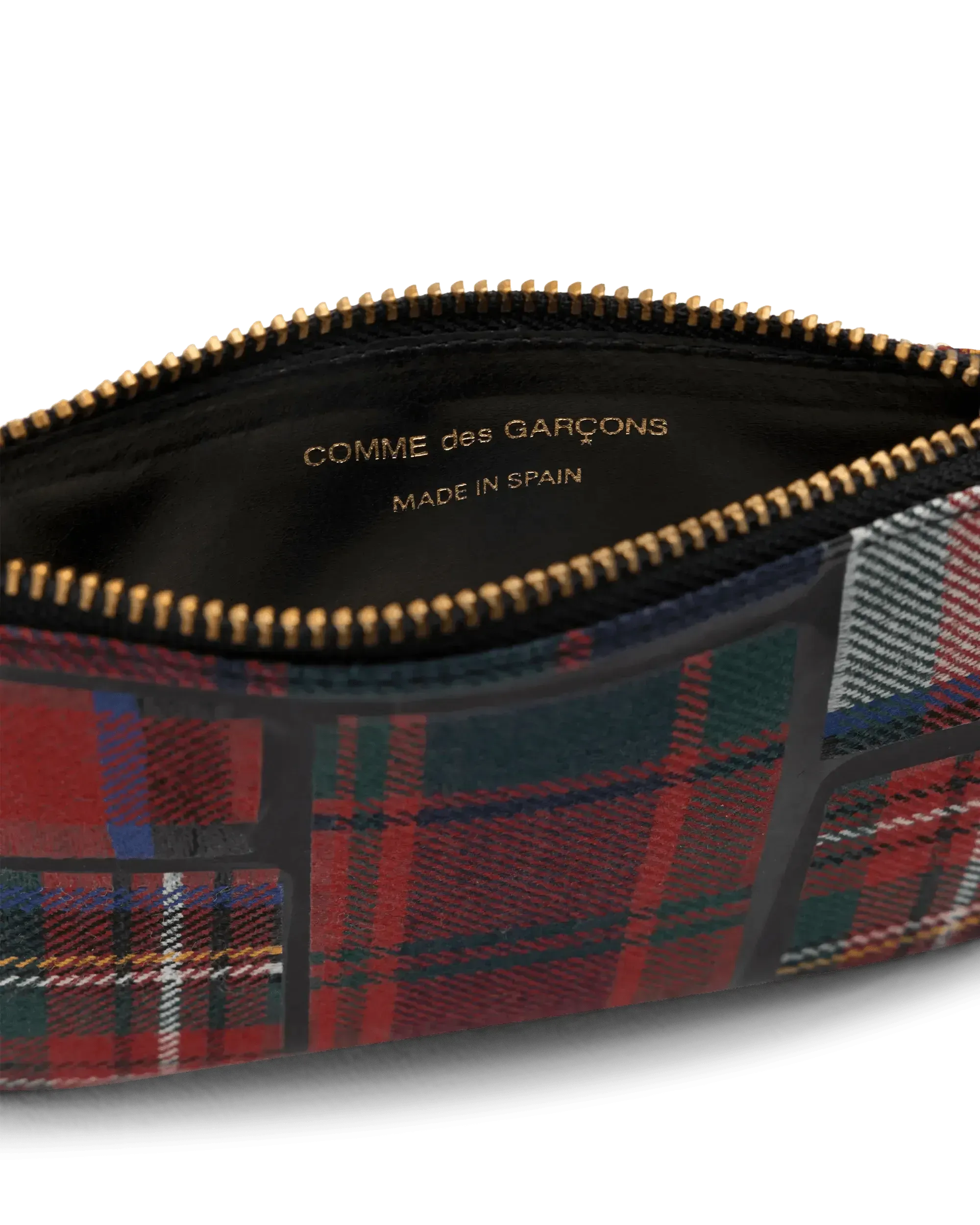 Small Tartan Patchwork Zip Pouch