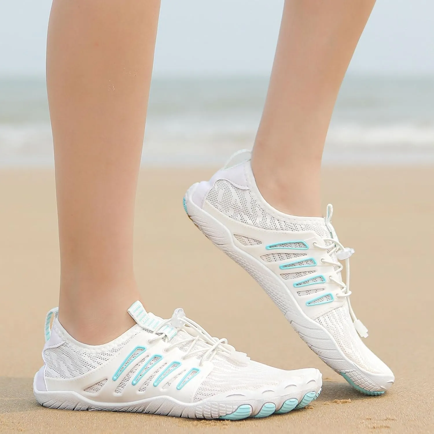 Smoneyful Hike Barefoot Shoes for Women Men, Breathable, Non-Slip Athletic Footwear, Wide Toe Water Shoes, Grounding Shoes and Grounding Barefoot Shoes for Barefoot Womens