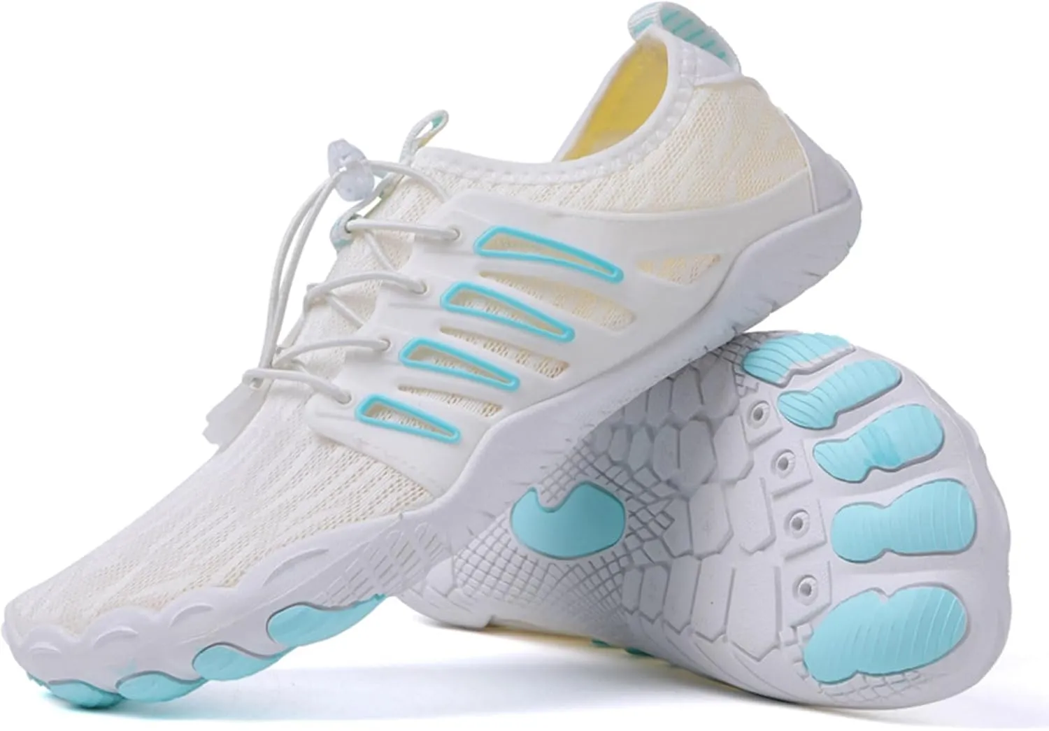 Smoneyful Hike Barefoot Shoes for Women Men, Breathable, Non-Slip Athletic Footwear, Wide Toe Water Shoes, Grounding Shoes and Grounding Barefoot Shoes for Barefoot Womens