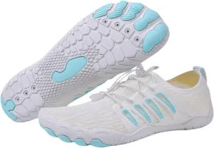 Smoneyful Hike Barefoot Shoes for Women Men, Breathable, Non-Slip Athletic Footwear, Wide Toe Water Shoes, Grounding Shoes and Grounding Barefoot Shoes for Barefoot Womens