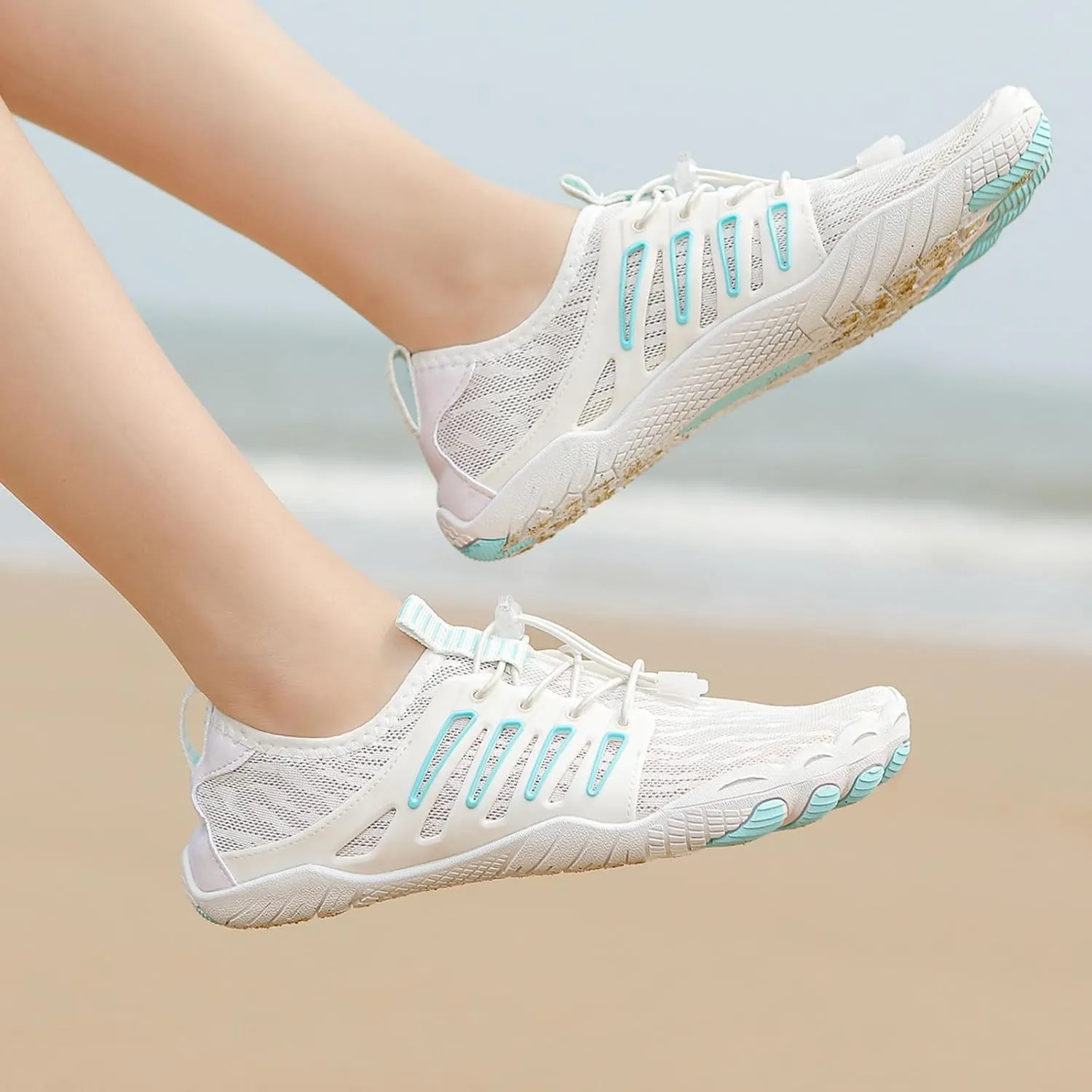 Smoneyful Hike Barefoot Shoes for Women Men, Breathable, Non-Slip Athletic Footwear, Wide Toe Water Shoes, Grounding Shoes and Grounding Barefoot Shoes for Barefoot Womens