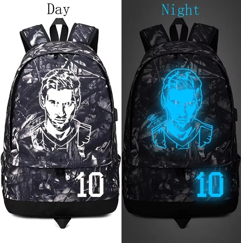 Soccer Player 10 Luminous Ball Storage Backpack Sports Equipment Depositary Multifunctional Bag For Men Women