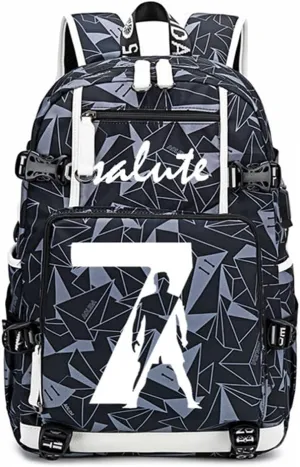 Soccer Player 7 Luminous Multifunction Backpack Travel Football Fans Bag For Men Women (Style 17)