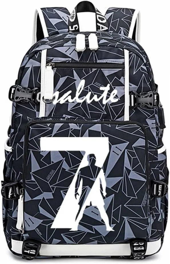 Soccer Player 7 Luminous Multifunction Backpack Travel Football Fans Bag For Men Women (Style 17)