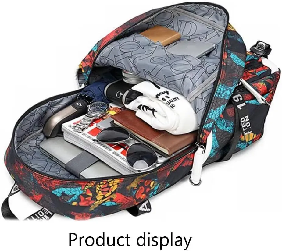 Soccer Player 7 Luminous Multifunction Backpack Travel Football Fans Bag For Men Women (Style 4)
