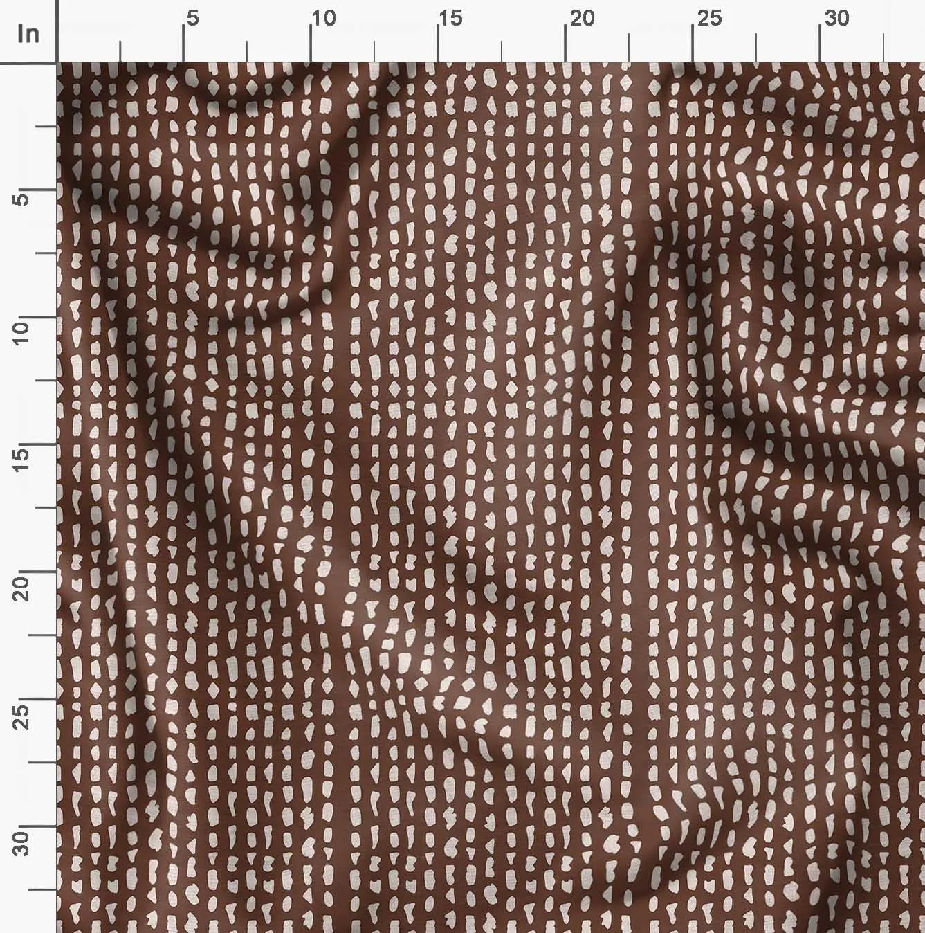 Soimoi Heavyweight Cotton Canvas Fabric Material - 56 Inch Wide, Brown - Abstract Print, Ideal for Making Durable Tote Bags, Backpacks, Jackets, Upholstery, Cushions, Outdoor Furniture Covers, 1 Yard