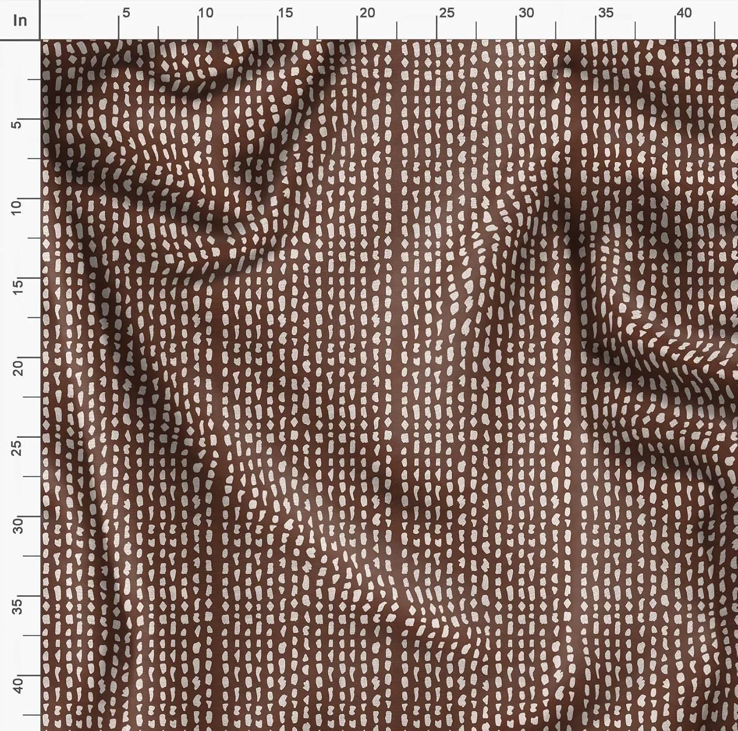 Soimoi Heavyweight Cotton Canvas Fabric Material - 56 Inch Wide, Brown - Abstract Print, Ideal for Making Durable Tote Bags, Backpacks, Jackets, Upholstery, Cushions, Outdoor Furniture Covers, 1 Yard