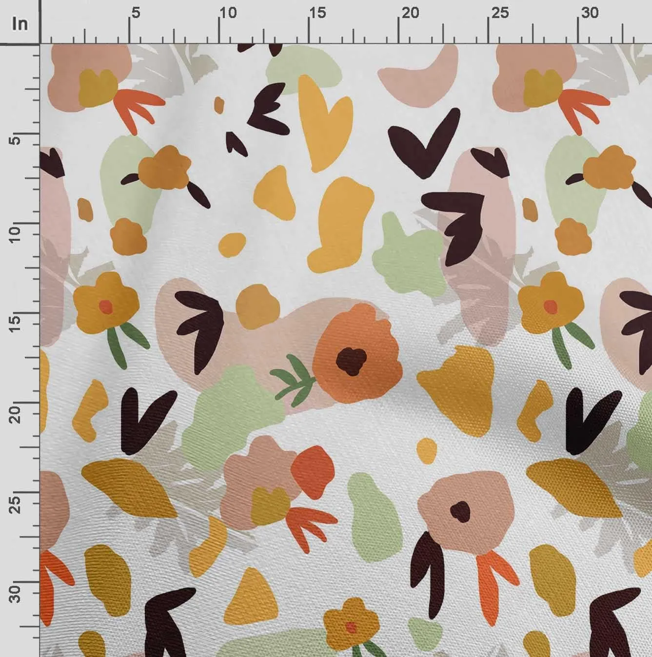 Soimoi Heavyweight Cotton Canvas Fabric Material- 56 Inch Wide, Multicolor- Floral Print, Ideal For Making Durable Tote Bags, Backpacks, Jackets, Upholstery, Cushions, Outdoor Furniture Covers, 1 Yard