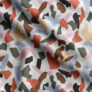 Soimoi Heavyweight Cotton Canvas Fabric Material - 56 Inch Wide, Orange - Abstract Print, Ideal For Making Durable Tote Bags, Backpacks, Jackets, Upholstery, Cushions, Outdoor Furniture Covers, 1 Yard