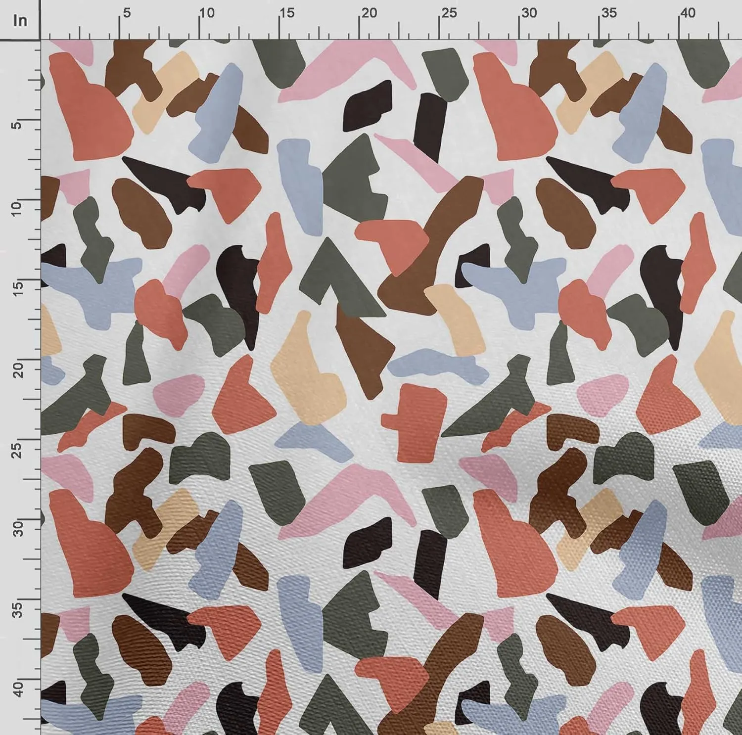 Soimoi Heavyweight Cotton Canvas Fabric Material - 56 Inch Wide, Orange - Abstract Print, Ideal For Making Durable Tote Bags, Backpacks, Jackets, Upholstery, Cushions, Outdoor Furniture Covers, 1 Yard