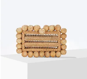 Soma Rattan Summer Clutch