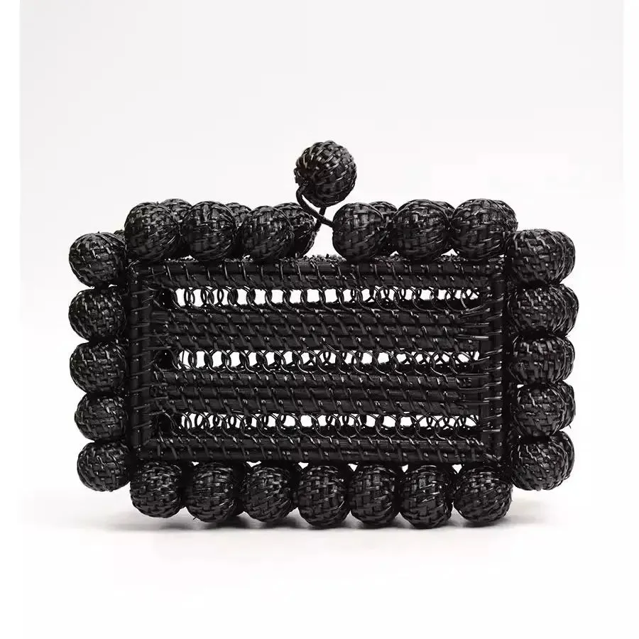 Soma Rattan Summer Clutch