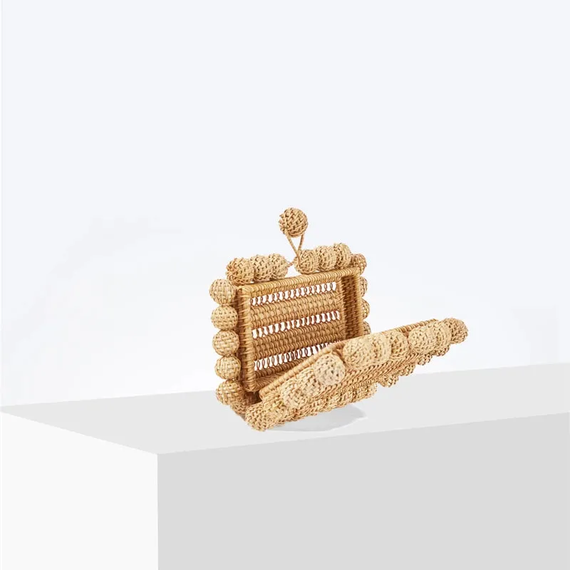 Soma Rattan Summer Clutch