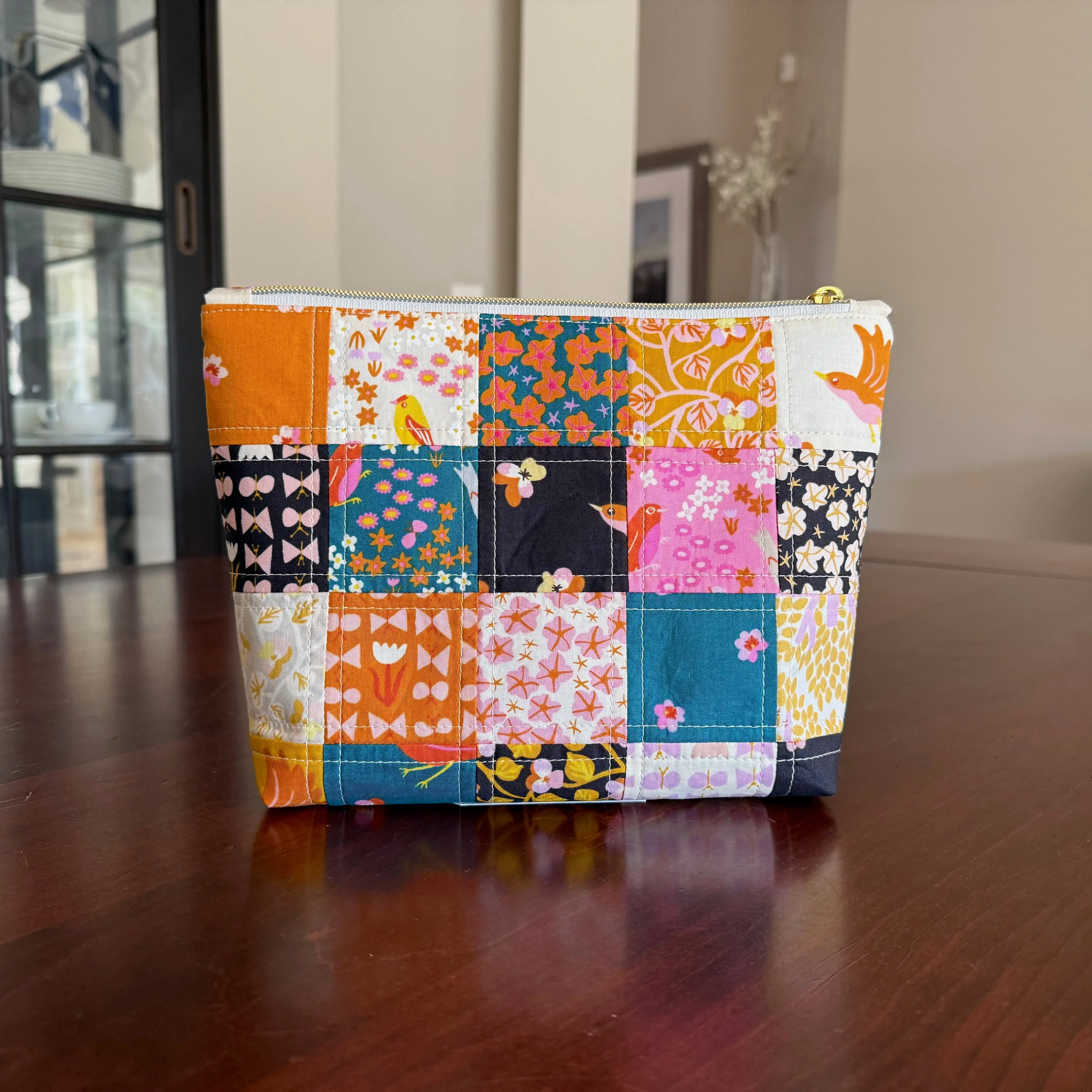 Songbird Patchwork Pouch