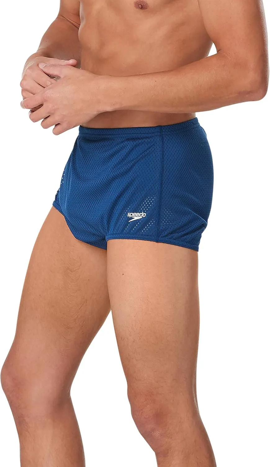 Speedo Men's Swimsuit Square Leg Poly Mesh Training Suit