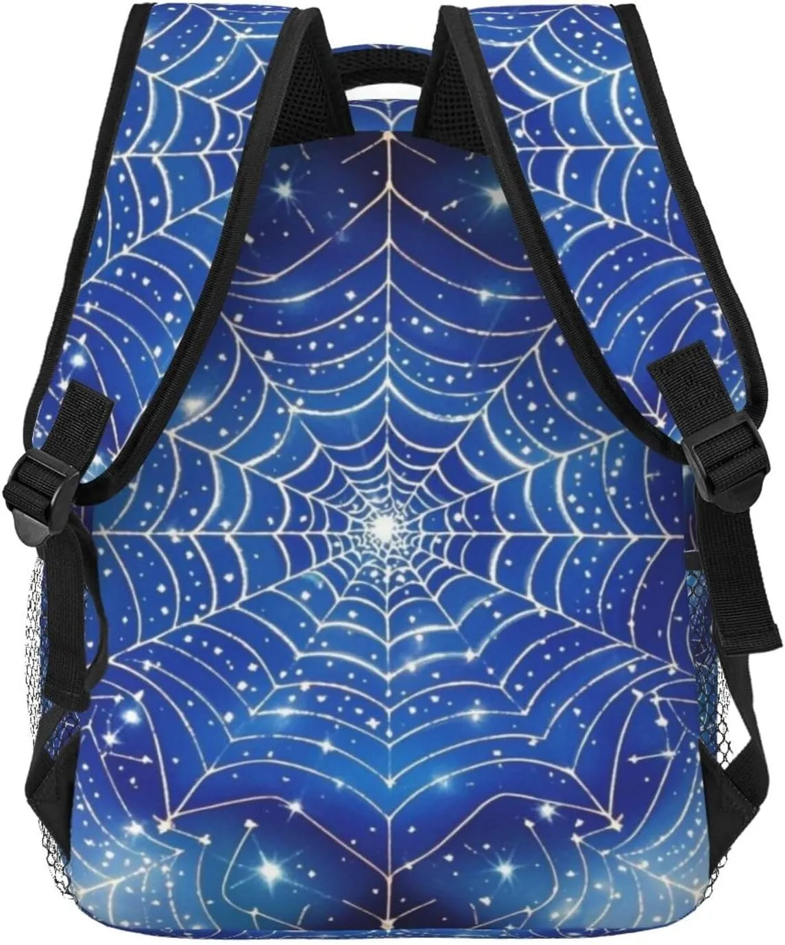 Spider Web Starry Sky Stars Adult Backpacks 15 Inch Laptop Backpack Double Shoulder Bag for Work Travel Gifts