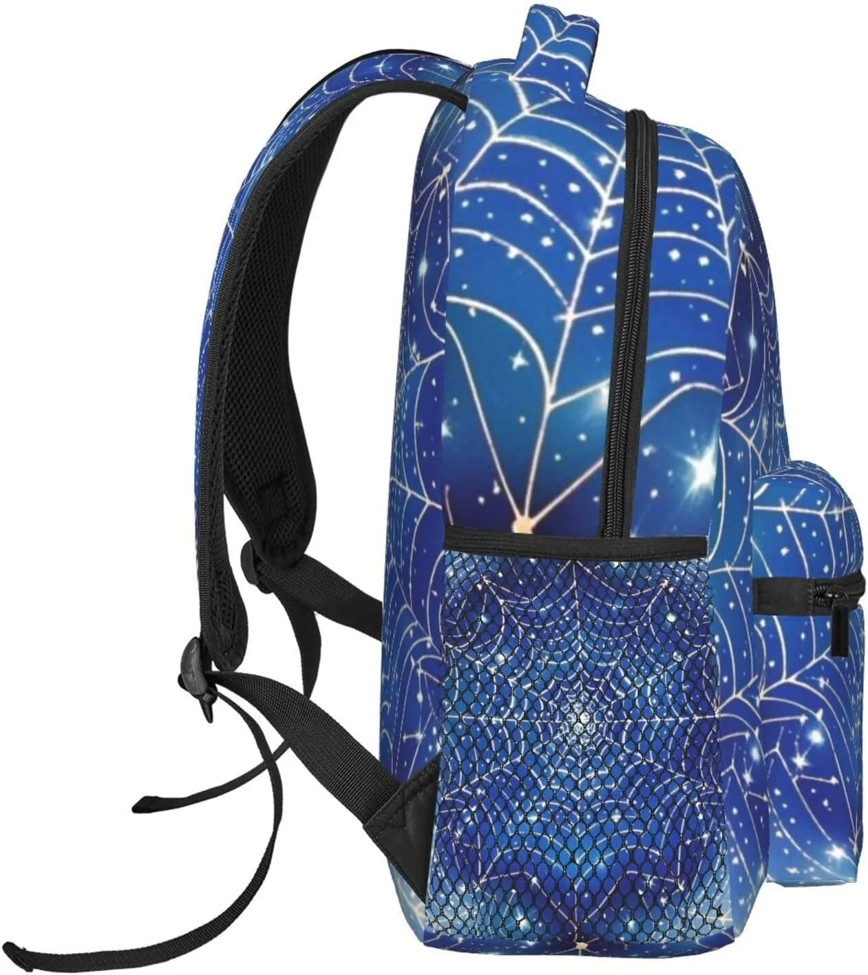 Spider Web Starry Sky Stars Adult Backpacks 15 Inch Laptop Backpack Double Shoulder Bag for Work Travel Gifts