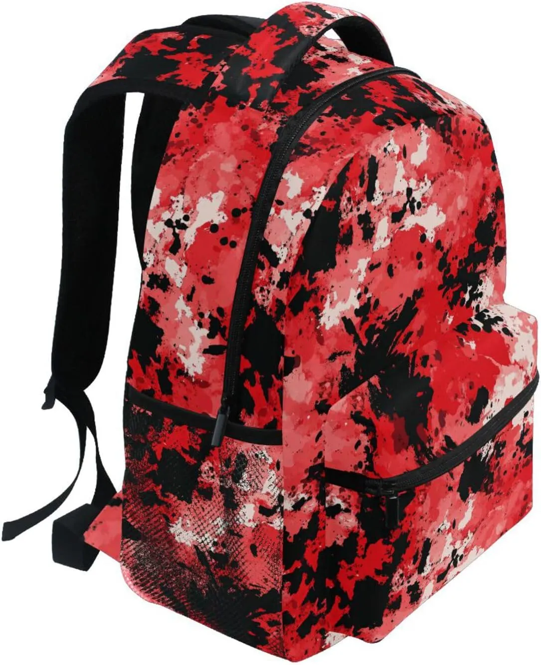 Sport Backpack for Teenager Fashion Business Work Bag with Chest Strap Gift Men & Women Red Camouflage Camouflage