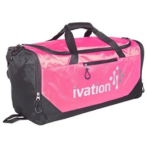 Sports Gym Duffel Bag 100% Water Repellent Polyester