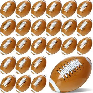 Sratte Inflatable Football for Kids 16 Inch Blow up Footballs Large Inflatable Football Themed Party Balls Pool Football Beach Ball for Indoor Outdoor Sports Game Themed Decorations