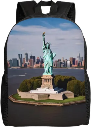 Statue of Liberty in NYC Backpack For Women Men Travel Laptop Backpack Rucksack Casual Daypack Lightweight Travel Bag