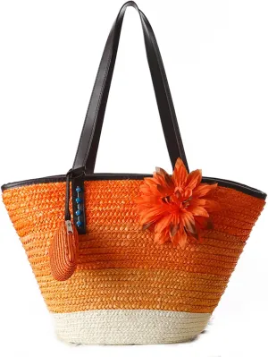 Straw Bag Beach Bags for Women - Straw Large Beach Tote Bag - Summer Handwoven Shoulder Bags for Beach.