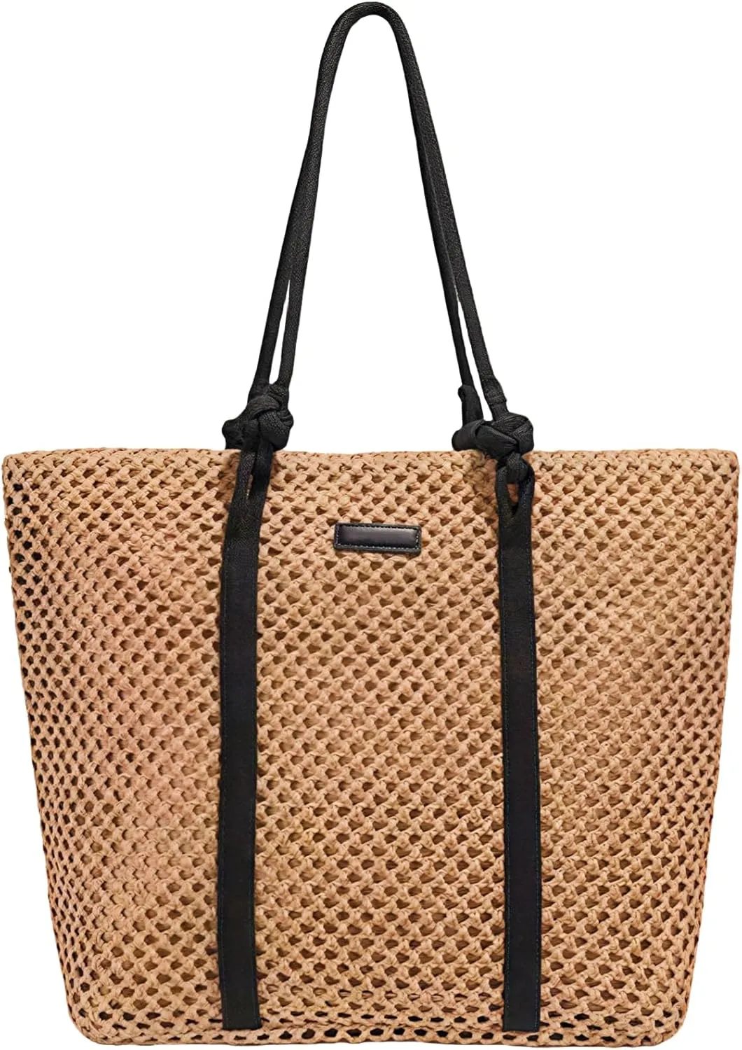 Straw Bags For Women, Crochet Beach Bag Large Woven Shoulder Purse Handbag, Beach Tote Straw Bag for Summer Vacation