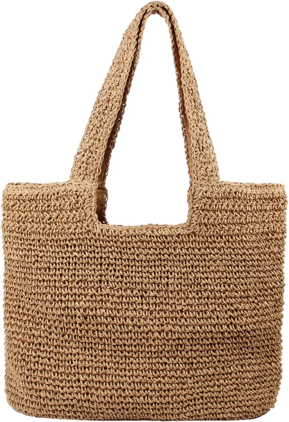 Straw Beach Bag for Women Summer Woven Tote Bag Shoulder Handbags