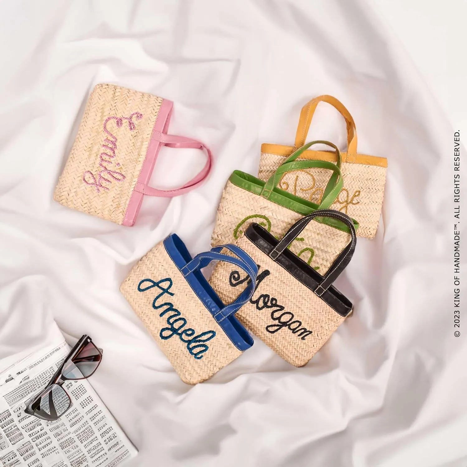 Straw Beach Bag-Unique Personalized Women's Handbag,Shoulder Bag for Women,straw bag clutch, Woven Straw Purse,Perfect as Mother's Day Gifts, Gifts for Mom,Bride, Bridesmaid Bags (Pistachio green)