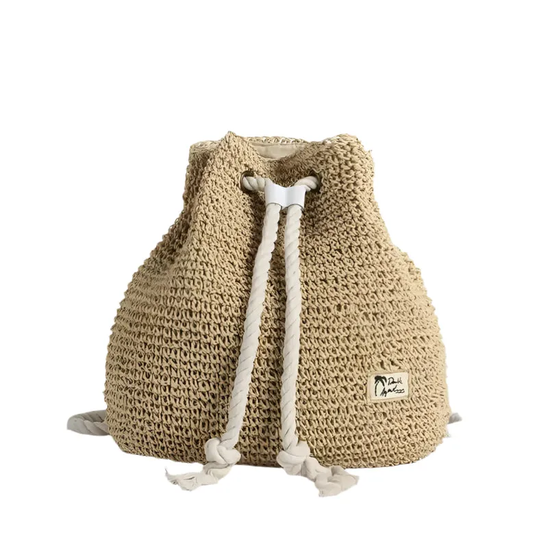 Straw Bucket Beach Bag | Felia